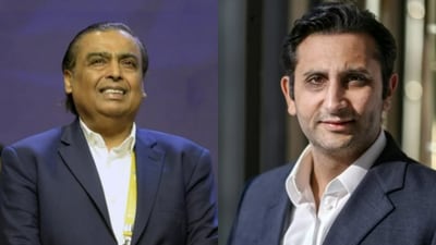 Reliance Industries Limited's Mukesh Ambani (Left) and Serum Institute of India's Adar Poonawalla Reliance Industries Limited's Mukesh Ambani (Left) and Serum Institute of India's Adar Poonawalla