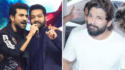Jr NTR tweeted to congratulate Ram Charan and Upasana on welcoming a baby girl. Meanwhile, Allu Arjun was spotted visiting the hospital in Hyderabad with his family to pay a visit to the new parents. Jr NTR tweeted to congratulate Ram Charan and Upasana on welcoming a baby girl. Meanwhile, Allu Arjun was spotted visiting the hospital in Hyderabad with his family to pay a visit to the new parents.