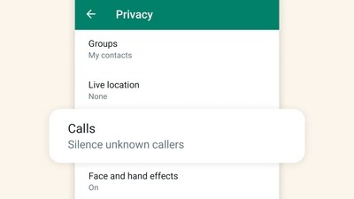 A screenshot showing the 'Silence Unknown Callers' feature on WhatsApp (Facebook/Mark Zuckerberg) A screenshot showing the 'Silence Unknown Callers' feature on WhatsApp (Facebook/Mark Zuckerberg)