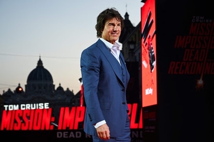 Tom Cruise poses during the red carpet premiere of Mission Impossible 7 in Rome. (AFP) Tom Cruise poses during the red carpet premiere of Mission Impossible 7 in Rome. (AFP)