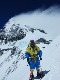 Jayanthi apporaching Camp 4 on Everest, May 2016. Photo Credit Sherpa Ang Karma (Photo Credit Sherpa Ang Karma)