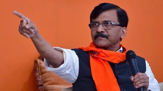 Shiv Sena leader Sanjay Raut. (HT PHOTO)