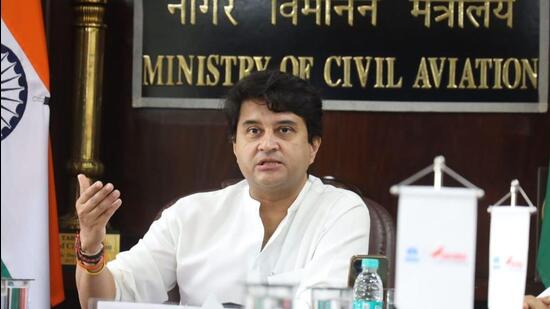 IndiGo on Monday announced placing a firm order to buy 500 narrow-body planes from Airbus. (Jyotiraditya M Scindia | Facebook)