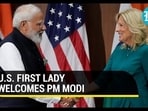 U.S. FIRST LADY WELCOMES PM MODI U.S. FIRST LADY WELCOMES PM MODI