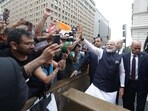 Prime Minister Narendra Modi interacts with Indian diaspora in Washington, US. 