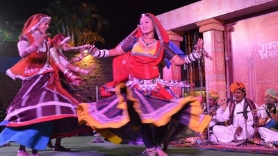 Rajasthani Folk Music (Rajasthan): Rajasthan is known for its vibrant folk music traditions, including genres like Ghoomar, Manganiyar, and Langas. These styles feature instruments like the sarangi, dholak, and khartal, and are often accompanied by soulful vocals. (HT Photo/Mujeeb Faruqui) Rajasthani Folk Music (Rajasthan): Rajasthan is known for its vibrant folk music traditions, including genres like Ghoomar, Manganiyar, and Langas. These styles feature instruments like the sarangi, dholak, and khartal, and are often accompanied by soulful vocals. (HT Photo/Mujeeb Faruqui)