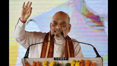 Amid rumblings between the Bharatiya Janata Party (BJP) and Jannayak Janta Party (JJP) over the fate of their alliance and three days after Sirsa rally, Union home minister Amit Shah on Wednesday held a lengthy meeting with top Haryana BJP leaders in Delhi. (HT File Photo) Amid rumblings between the Bharatiya Janata Party (BJP) and Jannayak Janta Party (JJP) over the fate of their alliance and three days after Sirsa rally, Union home minister Amit Shah on Wednesday held a lengthy meeting with top Haryana BJP leaders in Delhi. (HT File Photo)