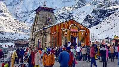 Around 15,63,275 pilgrims visited the Kedarnath shrine in 2022. (PTI photo)