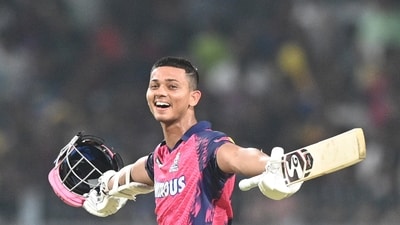 In the past four IPL seasons no Indian batter has had a quicker scoring Powerplay campaign than Jaiswal in 2023 (Hindustan Times) In the past four IPL seasons no Indian batter has had a quicker scoring Powerplay campaign than Jaiswal in 2023 (Hindustan Times)