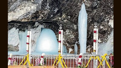 The annual pilgrimage to holy cave shrine of Amarnath in south Kashmir Himalayas will continue till August 31. (ANI File Photo) The annual pilgrimage to holy cave shrine of Amarnath in south Kashmir Himalayas will continue till August 31. (ANI File Photo)