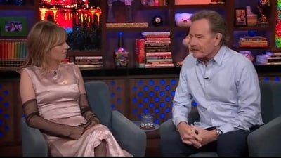 Bryan Cranston and Maya Hawke on Watch What Happens L!ve with Andy Cohen (WWHL screenshot/twitter ) Bryan Cranston and Maya Hawke on Watch What Happens L!ve with Andy Cohen (WWHL screenshot/twitter )
