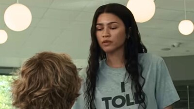 In the film, Zendaya stars as pro tennis player Tashi (MGM screenshot/YouTube) In the film, Zendaya stars as pro tennis player Tashi (MGM screenshot/YouTube)
