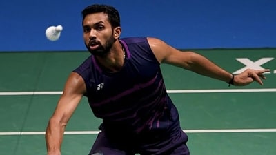 HS Prannoy in action. (Getty Images) HS Prannoy in action. (Getty Images)
