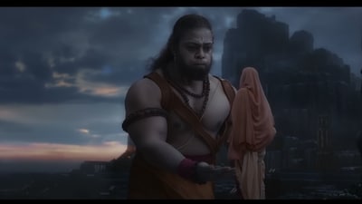 Devdatta Nage plays Bajrang, based on Hanuman, in Adipurush Devdatta Nage plays Bajrang, based on Hanuman, in Adipurush