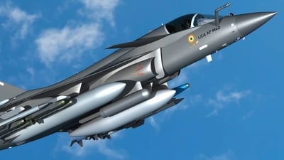 This is a model of Tejas Mark II.