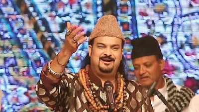 Qawwali (Sufi Music): While Qawwali originated in the Middle East, it has become an integral part of India's musical landscape, particularly in the northern regions. It is a devotional form of music associated with Sufism, featuring powerful vocals and repetitive melodies. (AFP) Qawwali (Sufi Music): While Qawwali originated in the Middle East, it has become an integral part of India's musical landscape, particularly in the northern regions. It is a devotional form of music associated with Sufism, featuring powerful vocals and repetitive melodies. (AFP)