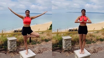 On the occasion of International Day of Yoga Sholpa Shetty spoke about the importance of yoga in her life as she shared a video of herself doing yoga near a beach. She wrote in her caption, "Make yoga a part of your lives too, for a healthy mind, body, and soul. As they say, a healthy person is a happy person..." On the occasion of International Day of Yoga Sholpa Shetty spoke about the importance of yoga in her life as she shared a video of herself doing yoga near a beach. She wrote in her caption, "Make yoga a part of your lives too, for a healthy mind, body, and soul. As they say, a healthy person is a happy person..."