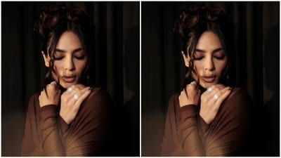Sobhita picked a maroon gown for the promotions and looked every bit gorgeous as she posed like a diva.&nbsp; (Instagram/@sobhitad)