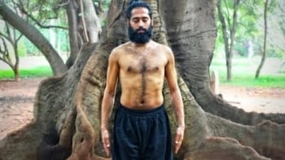Mountain Pose (Tadasana): Stand tall with your feet hip-width apart, arms at your sides, and palms facing forward. Focus on grounding your feet and lengthening your spine.&nbsp; (File Photo (Grand Master Akshar))