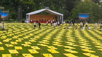 The North Lawn in the UN Headquarters in New York where PM Modi will lead the Yoga session. (ANI) The North Lawn in the UN Headquarters in New York where PM Modi will lead the Yoga session. (ANI)
