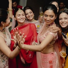 Alia Bhatt at the after-party after her wedding. Alia Bhatt at the after-party after her wedding.