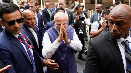 PM Modi will lead the 9th International Day of Yoga celebrations at the United Nations (UN) headquarters in New York where he will be joined by several high-profile individuals.&nbsp;&nbsp;(AP)