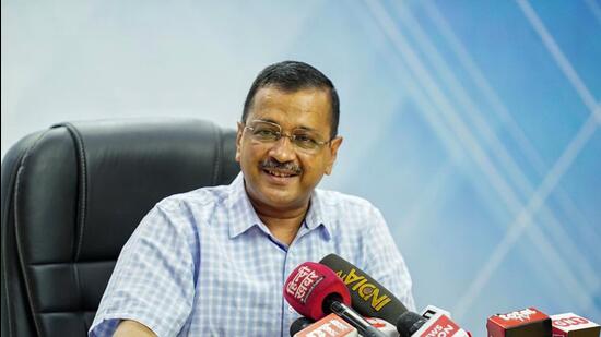 Chief minister Arvind Kejriwal. (HT PHOTO)