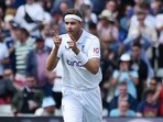 Stuart Broad celebrates after taking the wicket of Australia's Scott Boland Stuart Broad celebrates after taking the wicket of Australia's Scott Boland