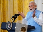 Prime Minister Narendra Modi speaks during a news conference with President Joe Biden in the East Room of the White House, Thursday, June 22, 2023, in Washington. Prime Minister Narendra Modi speaks during a news conference with President Joe Biden in the East Room of the White House, Thursday, June 22, 2023, in Washington.