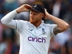 England's Ben Stokes looks on after England lose the first Test