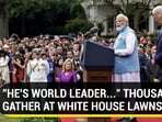 "HE'S WORLD LEADER..." THOUSANDS GATHER AT WHITE HOUSE LAWNS