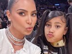 Kim Kardashian with her oldest daughter North West Kim Kardashian with her oldest daughter North West