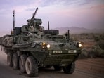 Stryker armoured infantry combat vehicle. Stryker armoured infantry combat vehicle.