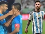 Sunil Chhetri achieved a huge milestone to close in on Lionel Messi. Sunil Chhetri achieved a huge milestone to close in on Lionel Messi.