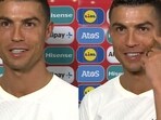 Cristiano Ronaldo during a media interaction.