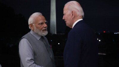US President Joe Biden and Prime Minister Narendra Modi at the White House. US President Joe Biden and Prime Minister Narendra Modi at the White House.