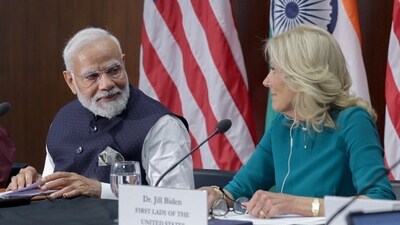 Addressing the 'Skilling for Future' event at the National Science Foundation, PM Modi said his government's goal is to make this decade a "techade", adding that the central government has launched a 'Start-Up India' mission to encourage young entrepreneurs.&nbsp; (ANI/PIB)