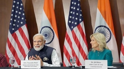 "We have established around 10,000 Atal Tinkering Labs in schools wherein children are being provided with all kinds of facilities for various types of innovations. To encourage young entrepreneurs, we have started the 'Start Up India' mission. Our goal is to make this decade a techade -- tech decade," PM Modi said.&nbsp; (ANI/PIB)