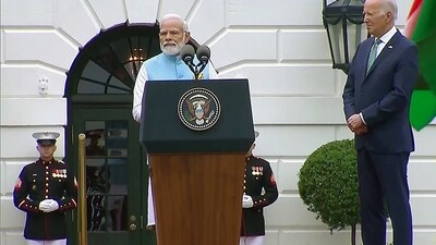 PM Modi and President Biden started their bilateral talks on Thursday at the White House aimed at further boosting the growing Indo-US strategic relations in areas like defence, space, clean energy and critical technologies. (ANI) PM Modi and President Biden started their bilateral talks on Thursday at the White House aimed at further boosting the growing Indo-US strategic relations in areas like defence, space, clean energy and critical technologies. (ANI)