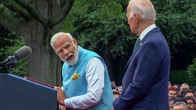 "Looking forward to today’s talks with @POTUS @JoeBiden. I am confident our discussions will further strengthen India-USA relations," PM Modi tweeted minutes before his arrival at the White House. (ANI) "Looking forward to today’s talks with @POTUS @JoeBiden. I am confident our discussions will further strengthen India-USA relations," PM Modi tweeted minutes before his arrival at the White House. (ANI)