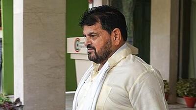 Bharatiya Janata Party MP and former Wrestling Federation of India chief Brij Bhushan Sharan Singh (File Photo)
