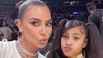 Kim Kardashian with her oldest daughter North West Kim Kardashian with her oldest daughter North West