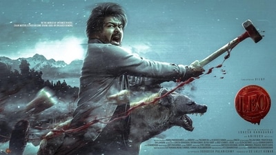 Leo first look poster features Vijay in a new avatar. Leo first look poster features Vijay in a new avatar.