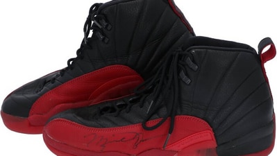 Michael Jordan's 'Flu Game' sneakers sold. (Goldin) Michael Jordan's 'Flu Game' sneakers sold. (Goldin)