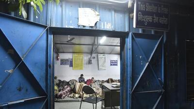 Of the 198 night shelters, 82 are permanent buildings, 103 are portable cabins, three are temporary buildings and 10 are locations under special camps. (HT Archive) Of the 198 night shelters, 82 are permanent buildings, 103 are portable cabins, three are temporary buildings and 10 are locations under special camps. (HT Archive)