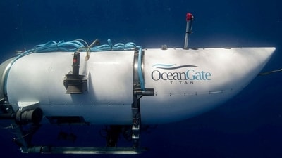 The Titan submersible, operated by OceanGate Expeditions to explore the wreckage of the sunken SS Titanic off the coast of Newfoundland. (Reuters)