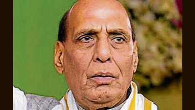 Union defence minister Rajnath Singh will be addressing the people in Chandigarh on June 24 as part of BJP’s public outreach ‘Sampark Se Samarthan’ to mark the completion of nine years of the Modi government at the Centre. (PTI File Photo)