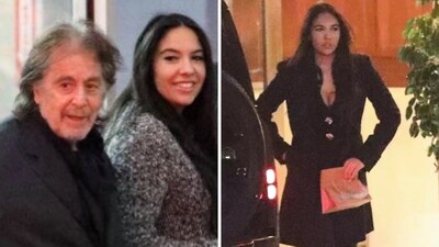 Al Pacino and girlfriend Noor Alfallah were spotted coming out after a date night in West Hollywood. Al Pacino and girlfriend Noor Alfallah were spotted coming out after a date night in West Hollywood.