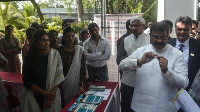 during the inauguration of IDE at COEP on Thursday. (Shankar Narayan/HT PHOTO) during the inauguration of IDE at COEP on Thursday. (Shankar Narayan/HT PHOTO)