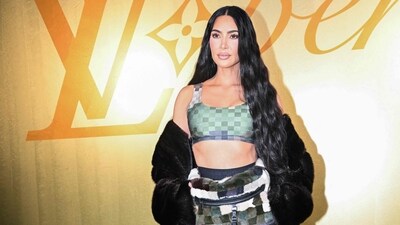 US socialite Kim Kardashian poses for a photocall. Channeling gender-fluid appeal, Williams showcased an exhaustive collection spanning checkerboard-patterned denim to a sophisticated cream evening jacket. The line, marked by photo prints of the Pont Neuf and a uniquely designed coat with a shaved monogram motif, also underscored his flair for distinct aesthetics. (AFP) US socialite Kim Kardashian poses for a photocall. Channeling gender-fluid appeal, Williams showcased an exhaustive collection spanning checkerboard-patterned denim to a sophisticated cream evening jacket. The line, marked by photo prints of the Pont Neuf and a uniquely designed coat with a shaved monogram motif, also underscored his flair for distinct aesthetics. (AFP)